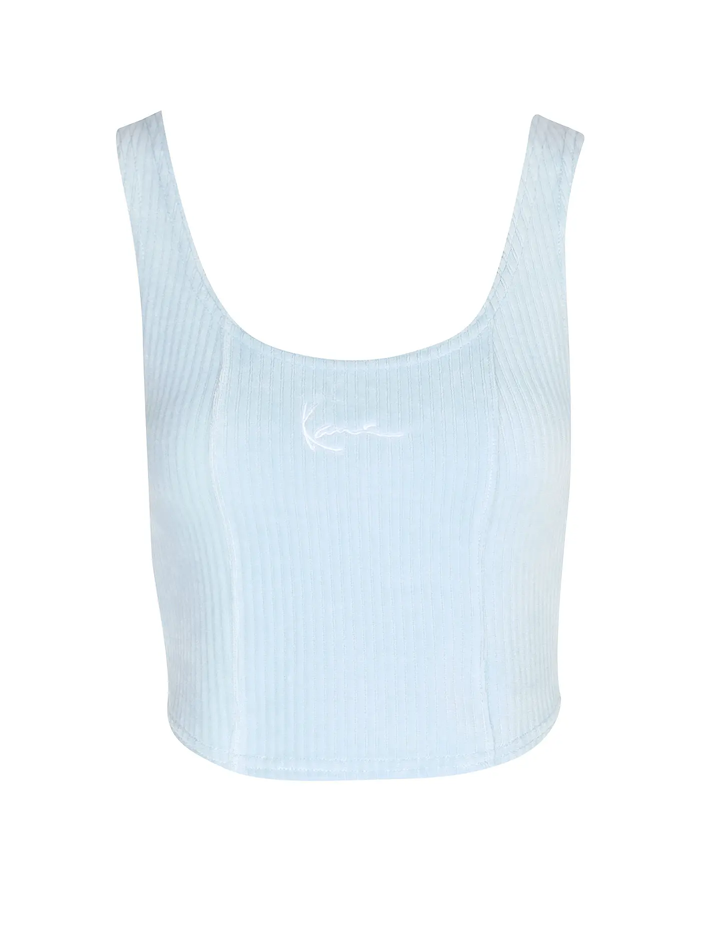 KARL KANI | Top Cropped Fit | hellblau